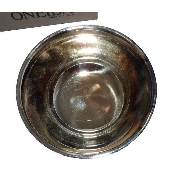 Oneida Paul Revere USA 1987 In Box Footed 6" Reproduction Crest Silver Plate VTG - Picture 2 of 11